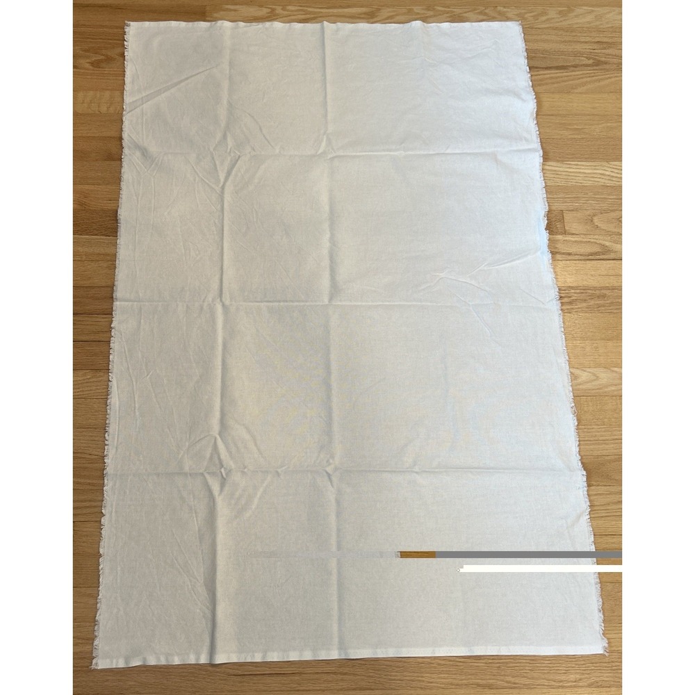 Vintage Cream Evenweave Cross Stitch Fabric 53"x34.5" Large Embroidery Linen